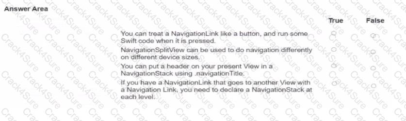 App-Development-with-Swift-Certified-User question answer