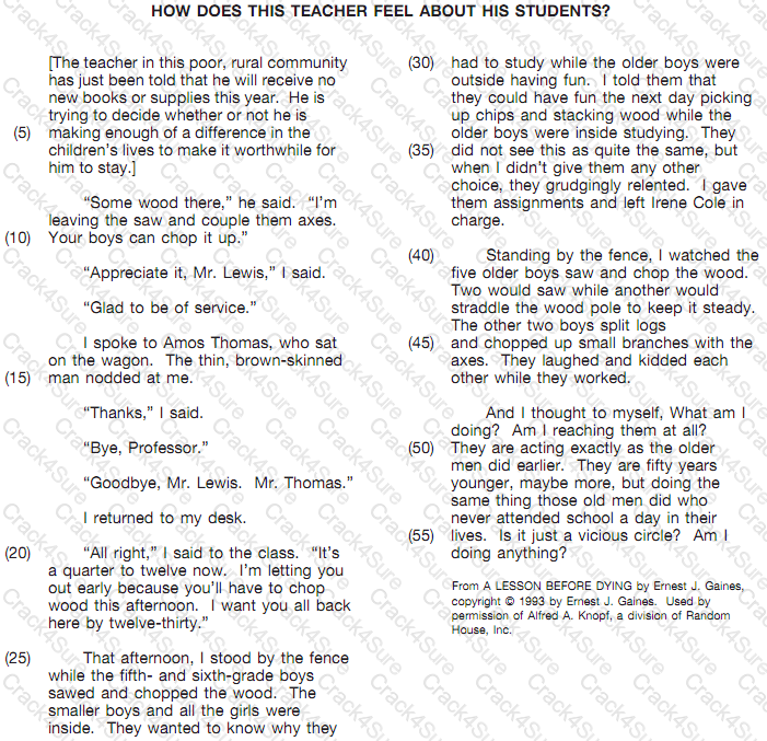 GED-Reading question answer