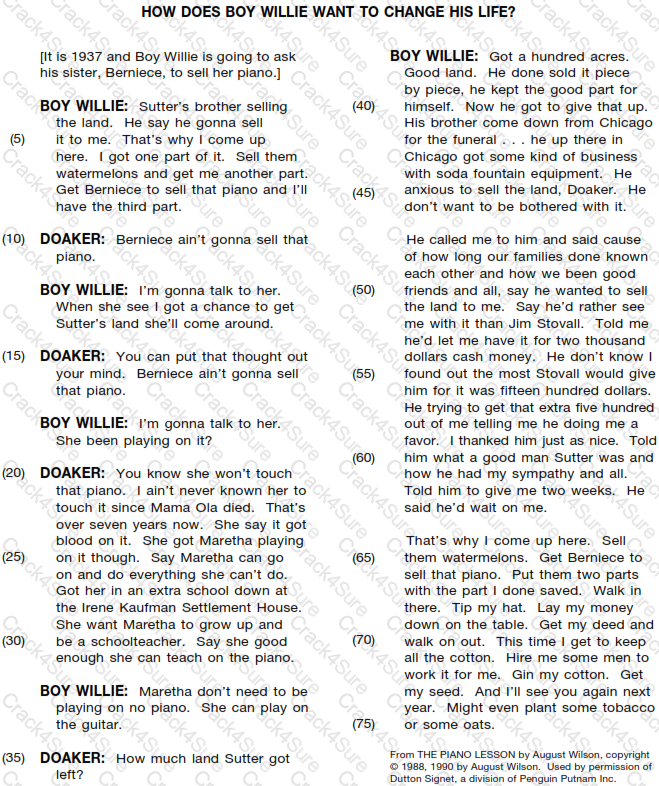GED-Reading question answer