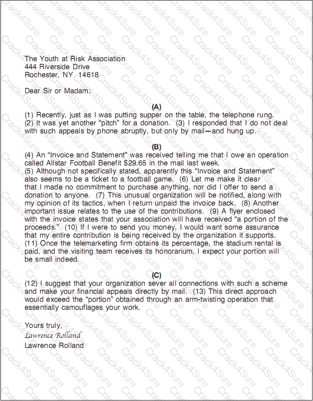 GED-Writing question answer