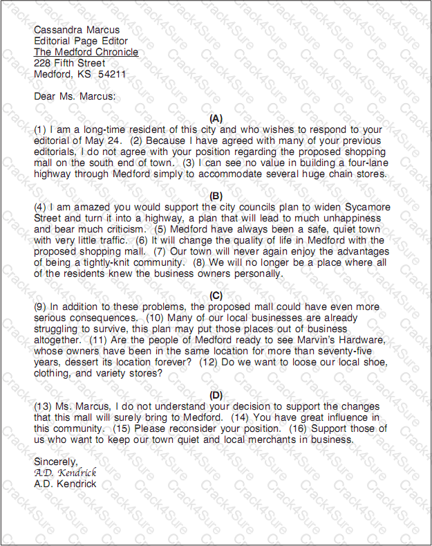GED-Writing question answer