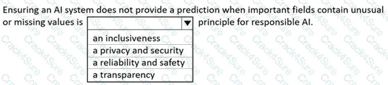 AI-900 question answer