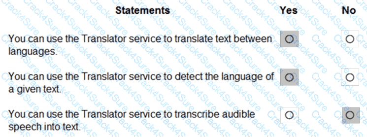 AI-900 question answer