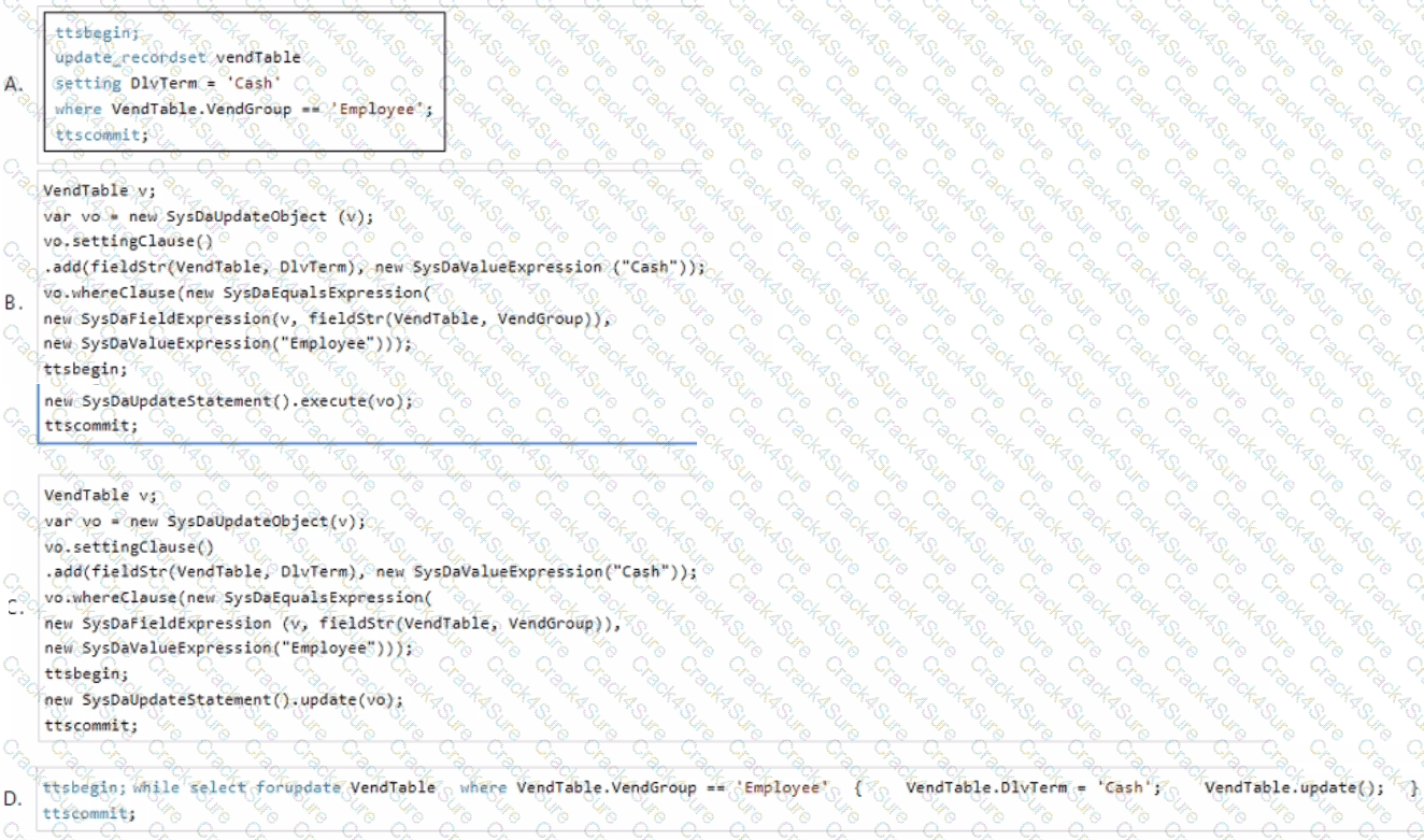 MB-500 question answer