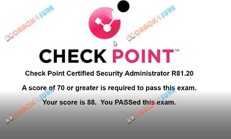 CCSA R81 156-215.81 passing score card 2