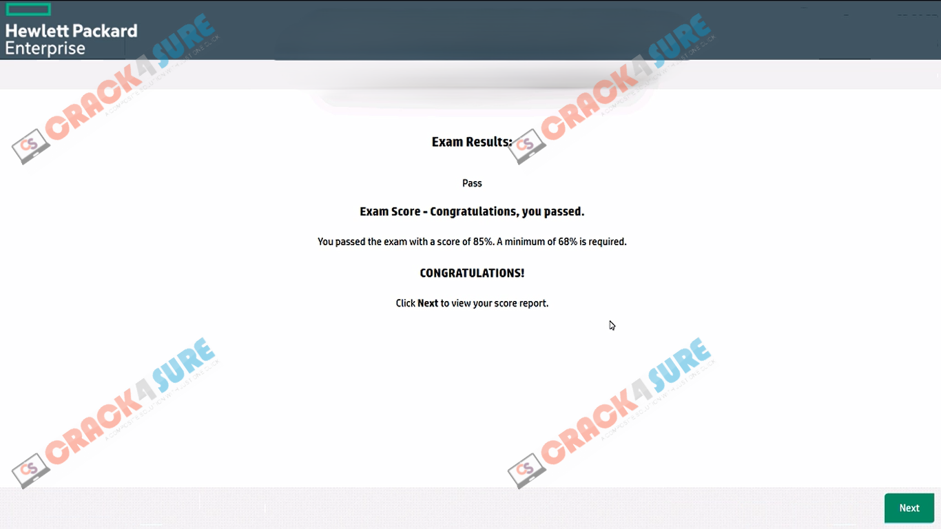HCIP Transmission H31-341_V2.5 passing score card 3