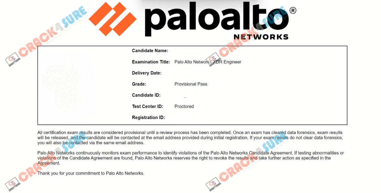 Security Operations XDR-Engineer passing score card 1
